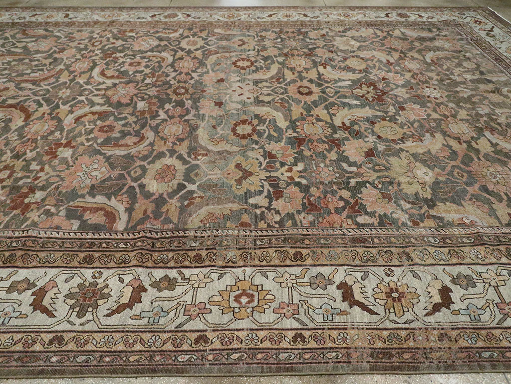 Antique Persian Mahal Oversize Carpet, No.24807 - Gsblank