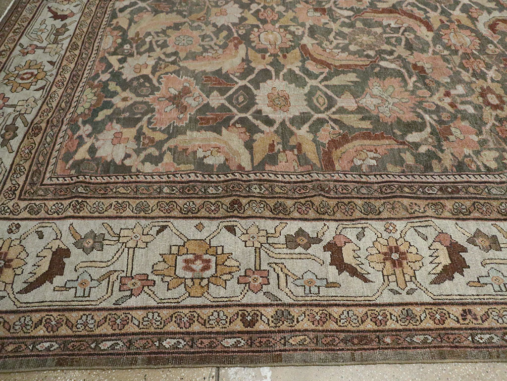 Antique Persian Mahal Oversize Carpet, No.24807 - Gsblank