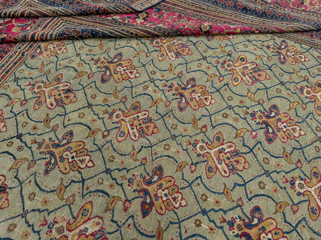 Antique Persian Khorassan Carpet, No.24808 - Gsblank