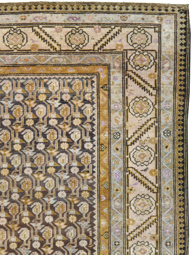 Vintage Persian Malayer Gallery Carpet, No.24811 - Gsblank