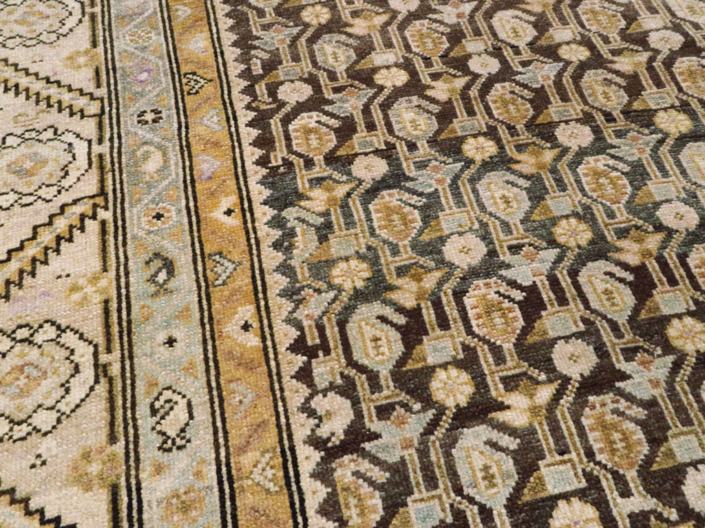 Vintage Persian Malayer Gallery Carpet, No.24811 - Gsblank