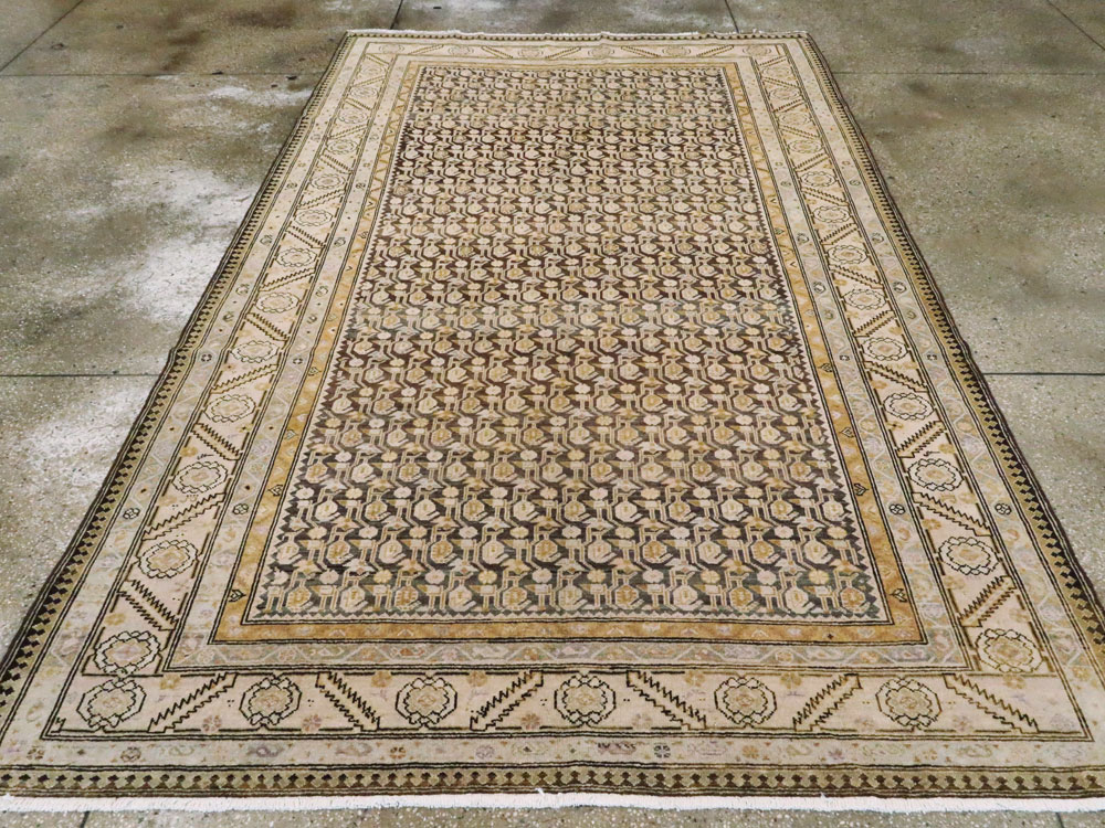 Vintage Persian Malayer Gallery Carpet, No.24811 - Gsblank