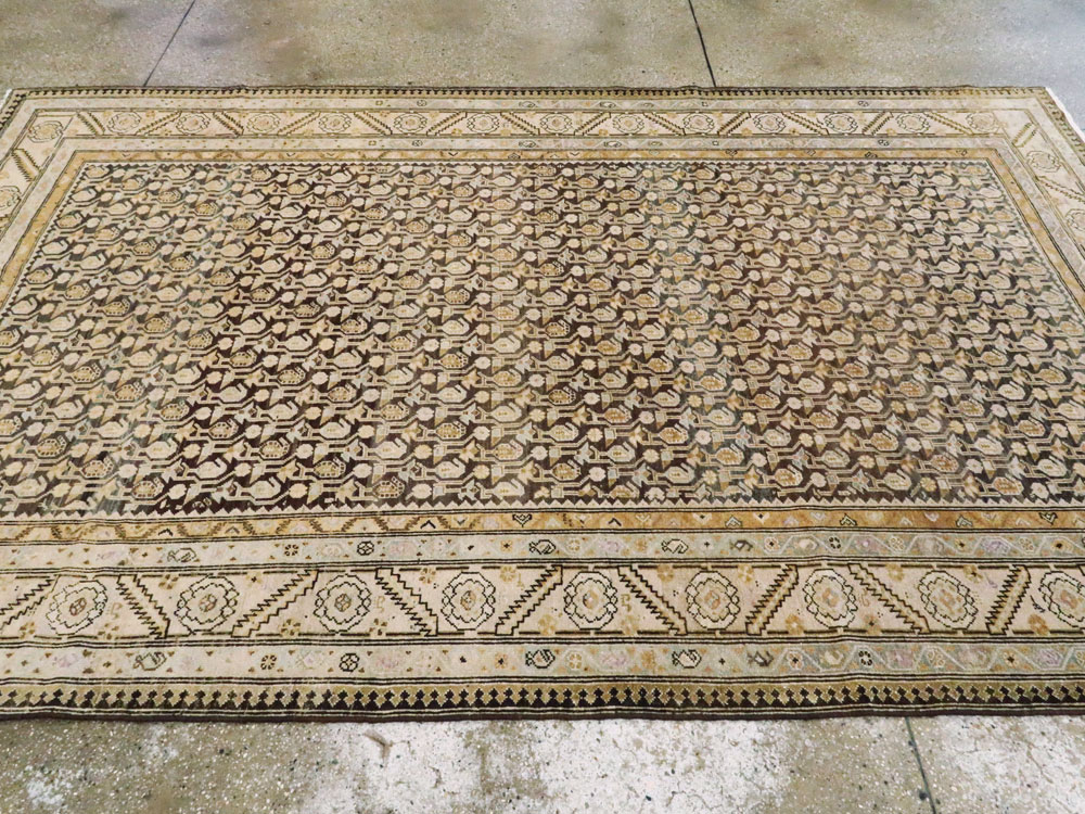 Vintage Persian Malayer Gallery Carpet, No.24811 - Gsblank