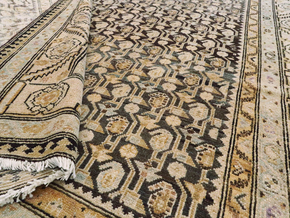 Vintage Persian Malayer Gallery Carpet, No.24811 - Gsblank