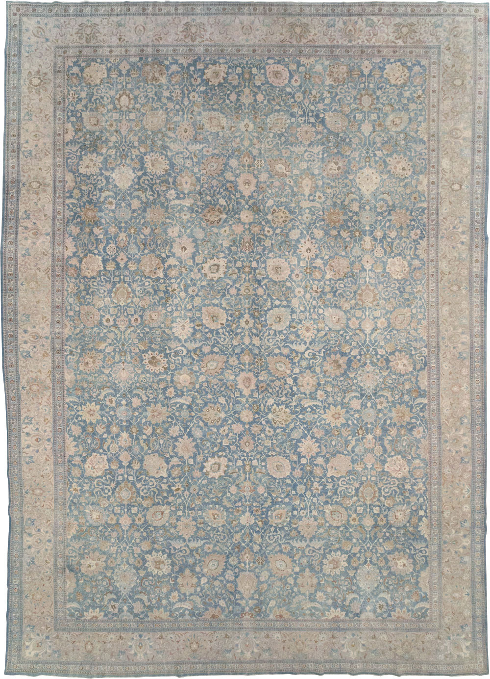 Antique Persian Tabriz Oversize Carpet, No.24817 - Gsblank