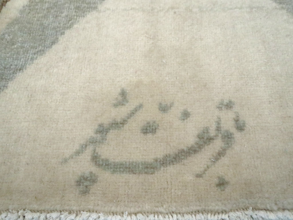 Vintage Persian Kashan Art Deco Carpet, No.24818 - Gsblank