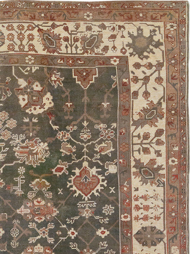 Antique Turkish Oushak Carpet, No.24821 - Gsblank