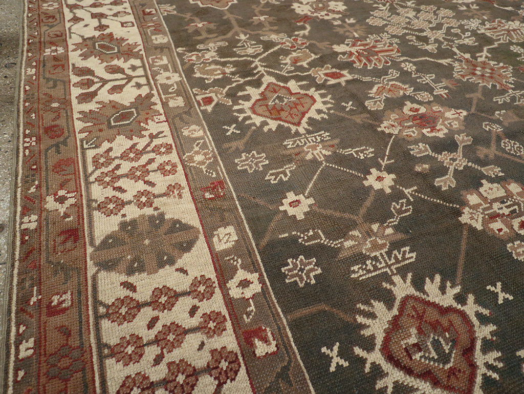 Antique Turkish Oushak Carpet, No.24821 - Gsblank