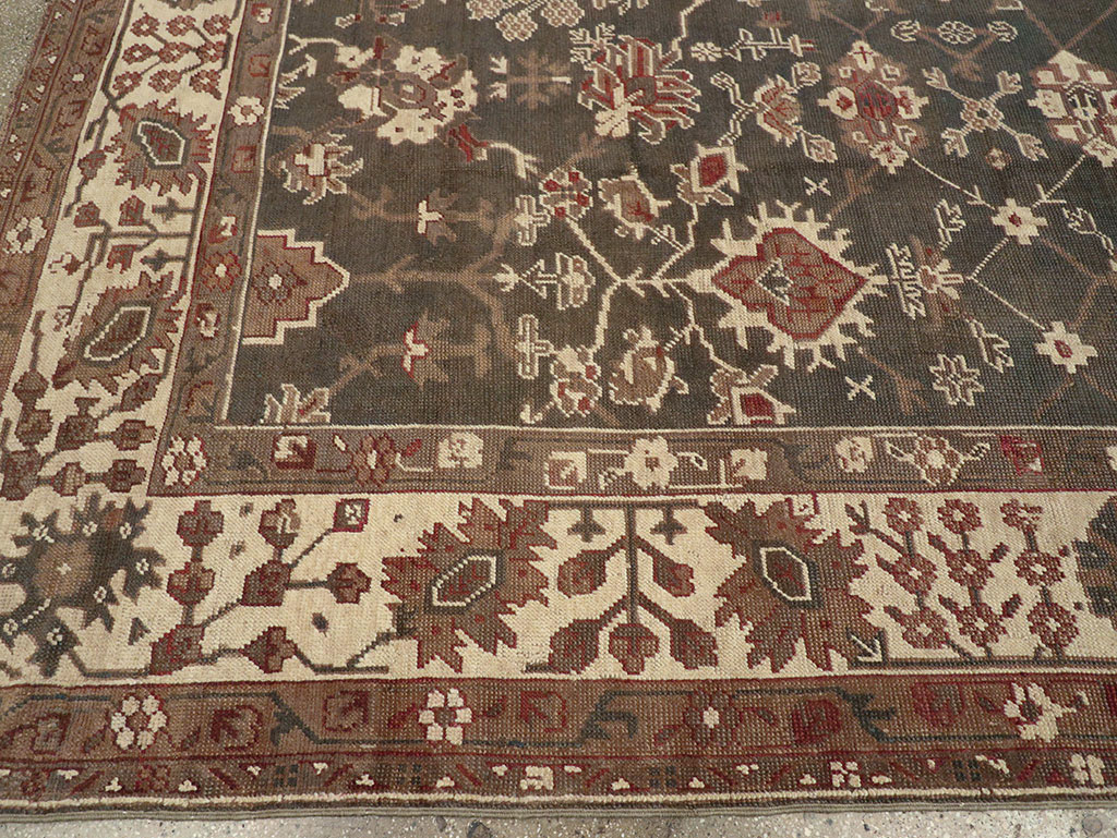 Antique Turkish Oushak Carpet, No.24821 - Gsblank