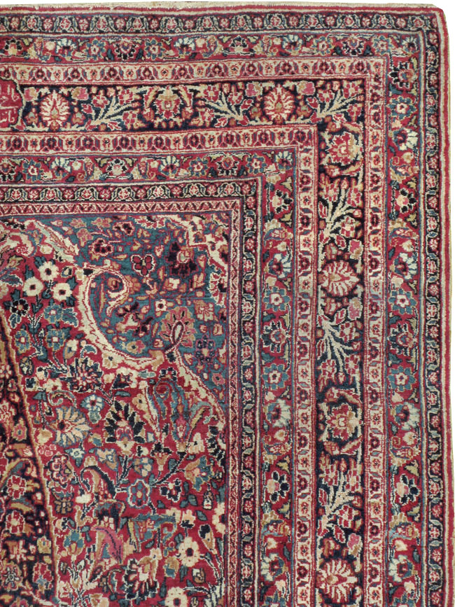 Antique Persian Mashad Carpet, No.24823 - Gsblank