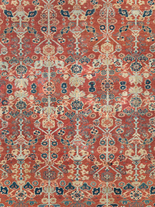 Antique Persian Mahal Carpet, No.24824 - Gsblank