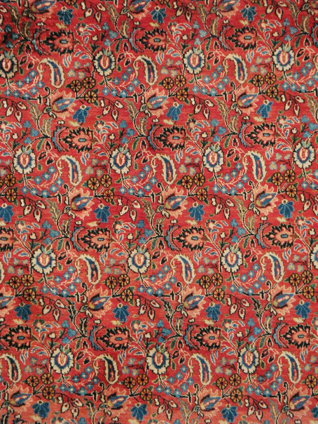 Vintage Persian Mashad Carpet, No.24825 - Gsblank