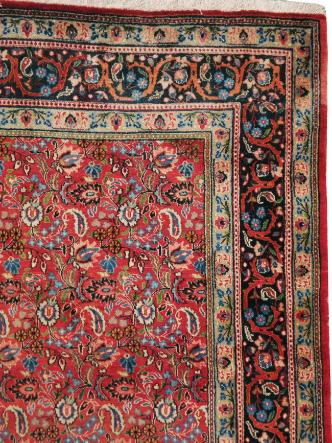 Vintage Persian Mashad Carpet, No.24825 - Gsblank