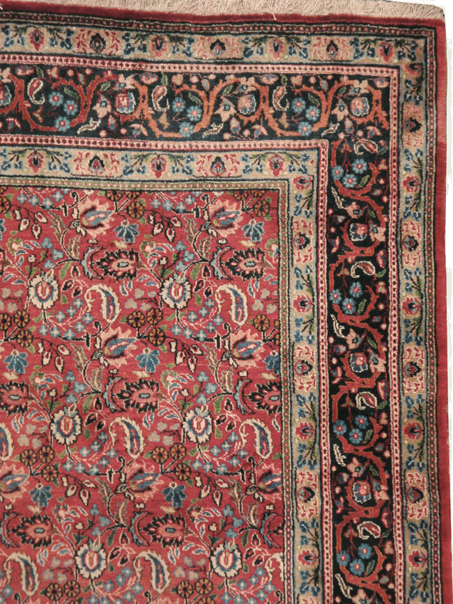 Vintage Persian Mashad Carpet, No.24825 - Gsblank
