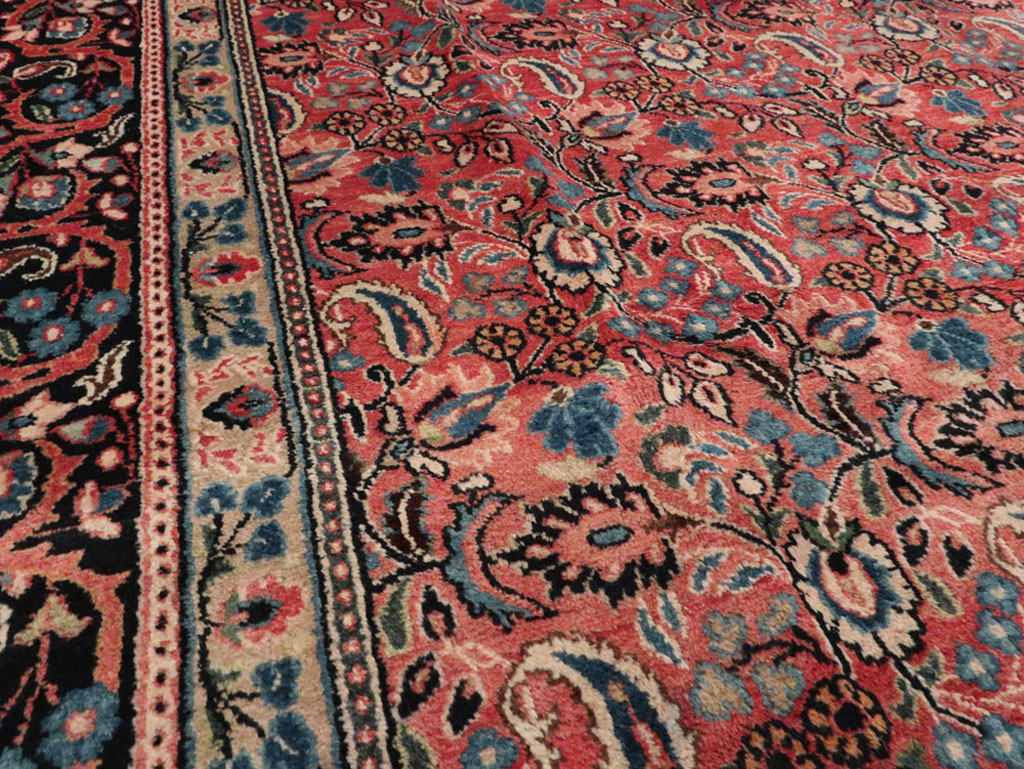 Vintage Persian Mashad Carpet, No.24825 - Gsblank