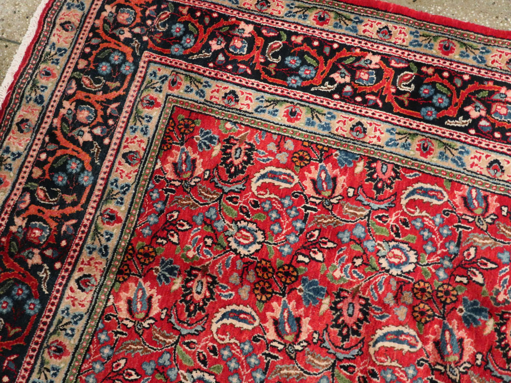 Vintage Persian Mashad Carpet, No.24825 - Gsblank