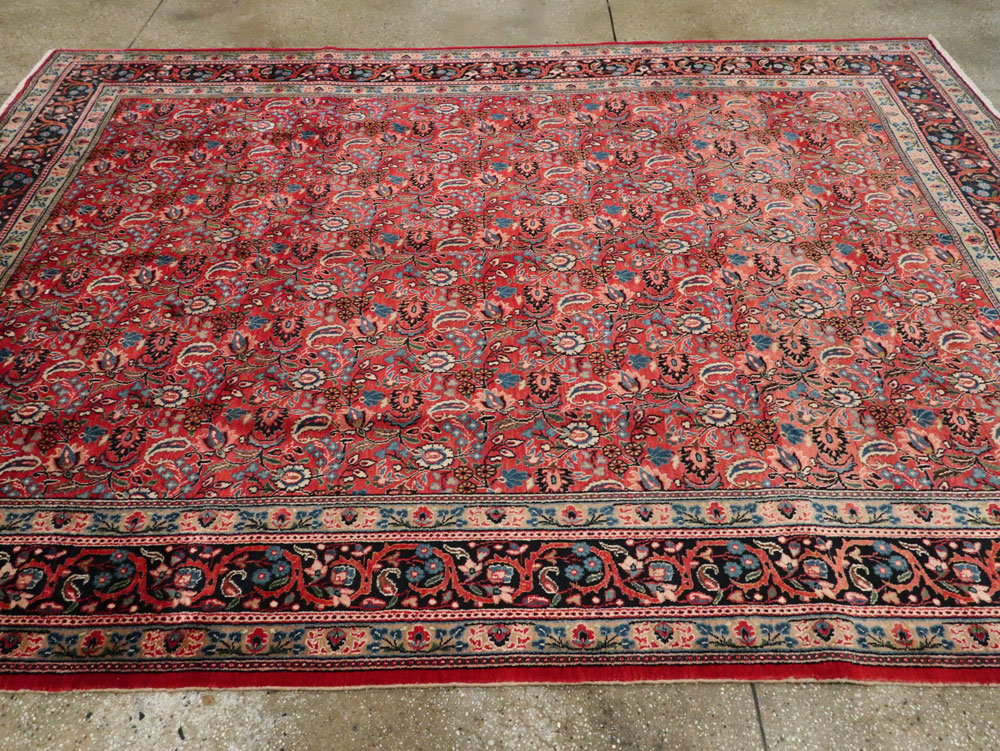 Vintage Persian Mashad Carpet, No.24825 - Gsblank