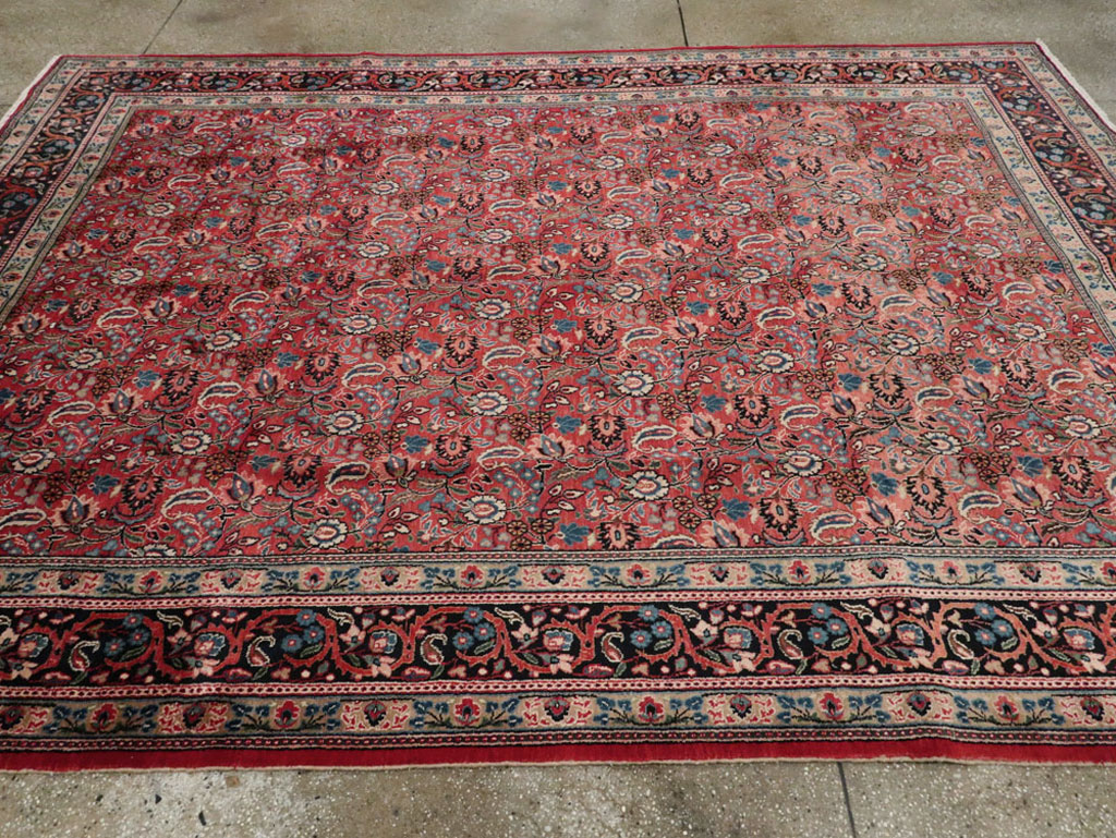Vintage Persian Mashad Carpet, No.24825 - Gsblank
