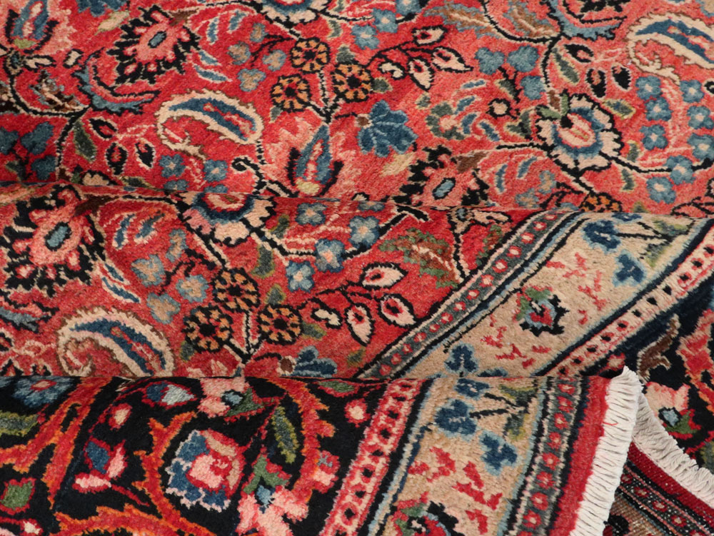 Vintage Persian Mashad Carpet, No.24825 - Gsblank