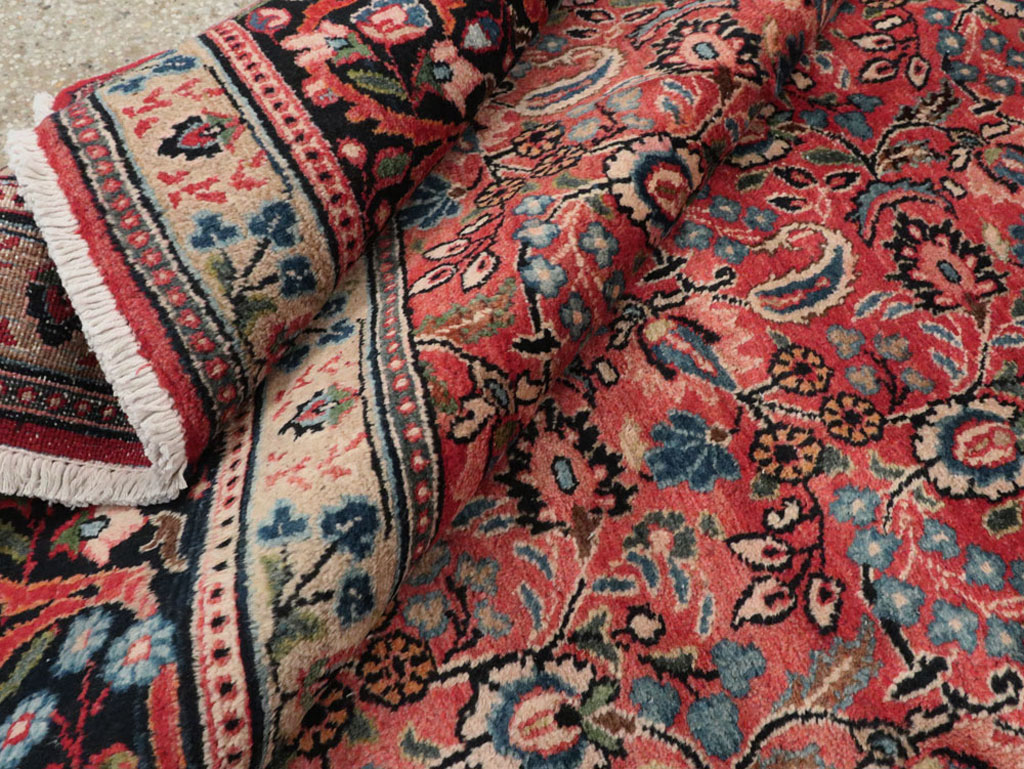 Vintage Persian Mashad Carpet, No.24825 - Gsblank