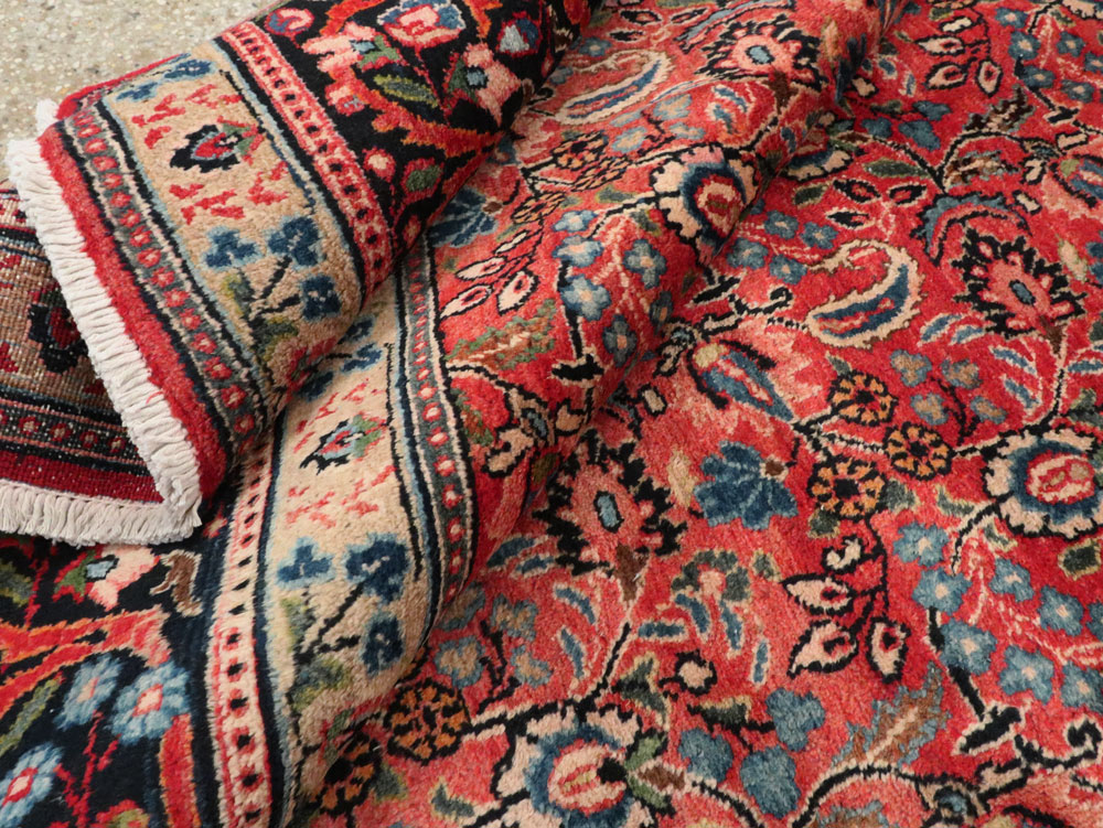 Vintage Persian Mashad Carpet, No.24825 - Gsblank