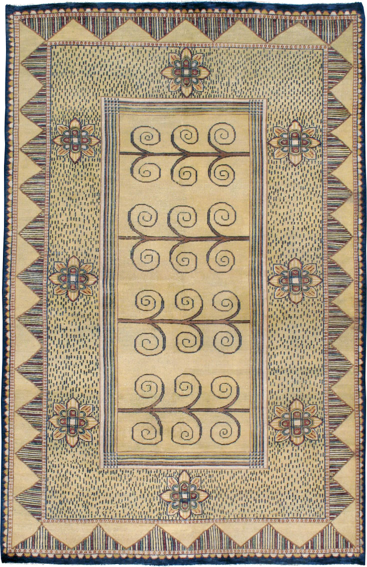 Vintage Indian Modern Rug, No.24834 - Gsblank