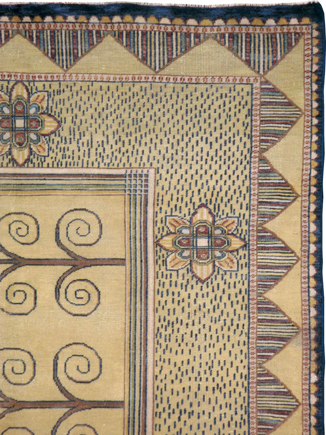 Vintage Indian Modern Rug, No.24834 - Gsblank