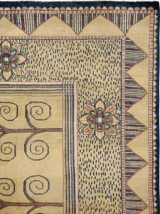 Vintage Indian Modern Rug, No.24834 - Gsblank