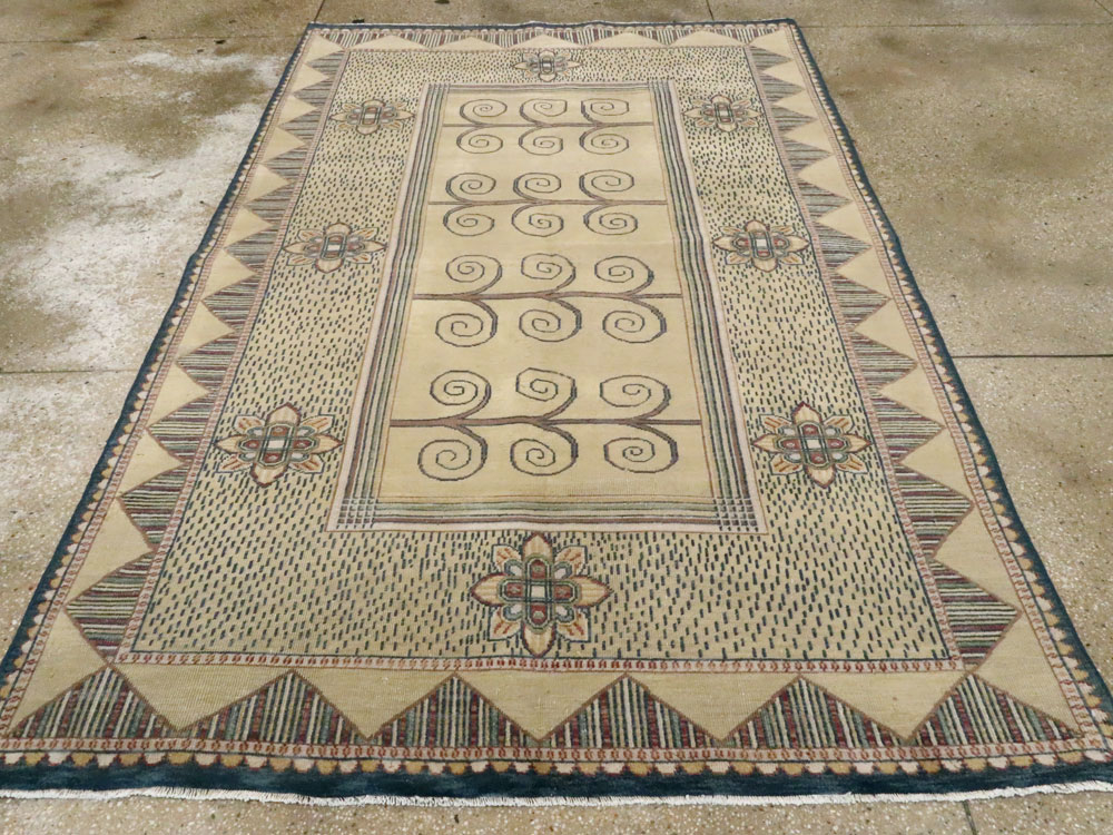 Vintage Indian Modern Rug, No.24834 - Gsblank