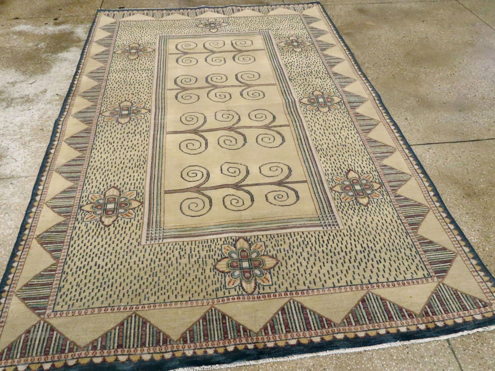 Vintage Indian Modern Rug, No.24834 - Gsblank