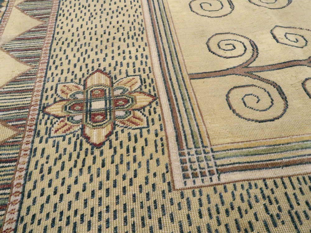 Vintage Indian Modern Rug, No.24834 - Gsblank