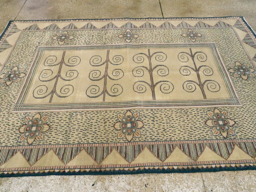 Vintage Indian Modern Rug, No.24834 - Gsblank