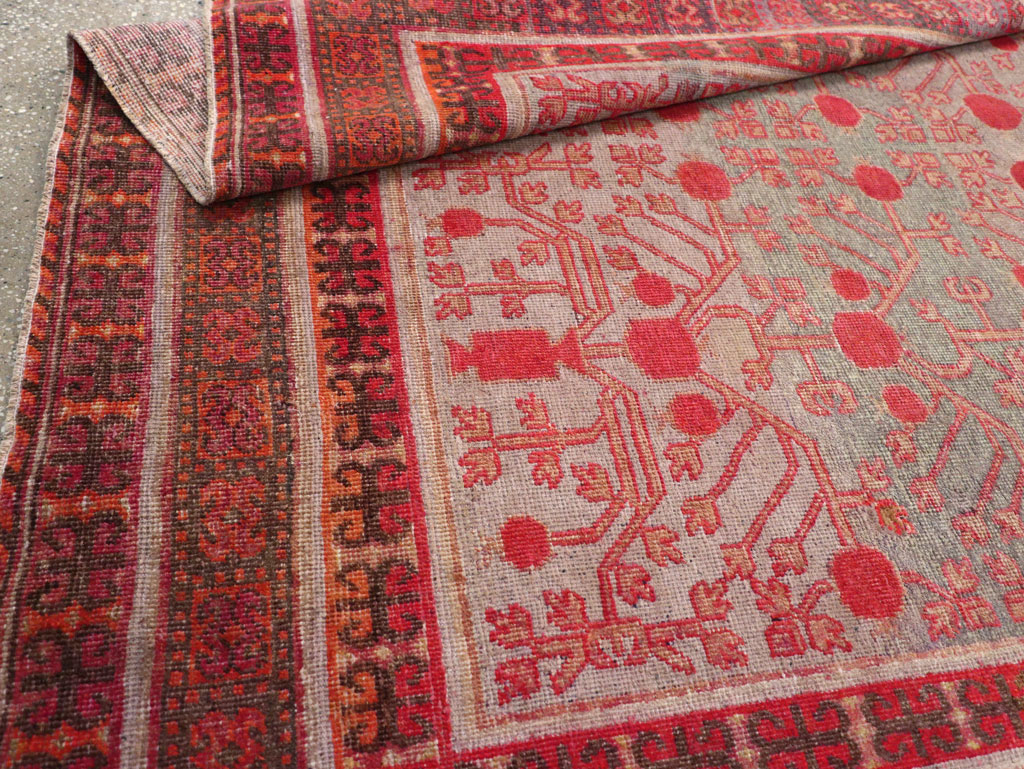 Antique East Turkestan Khotan Gallery Carpet, No.24842 - Gsblank