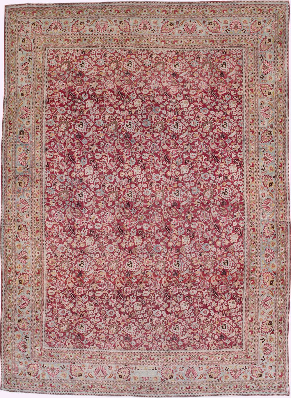 Antique Persian Mashad Carpet, No.24848 - Gsblank