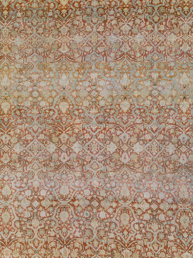 Antique Persian Kashan Carpet, No.24856 - Gsblank