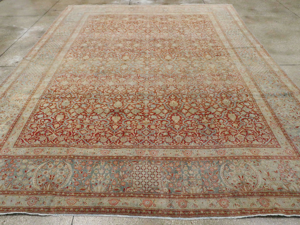 Antique Persian Kashan Carpet, No.24856 - Gsblank