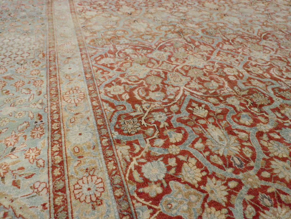 Antique Persian Kashan Carpet, No.24856 - Gsblank