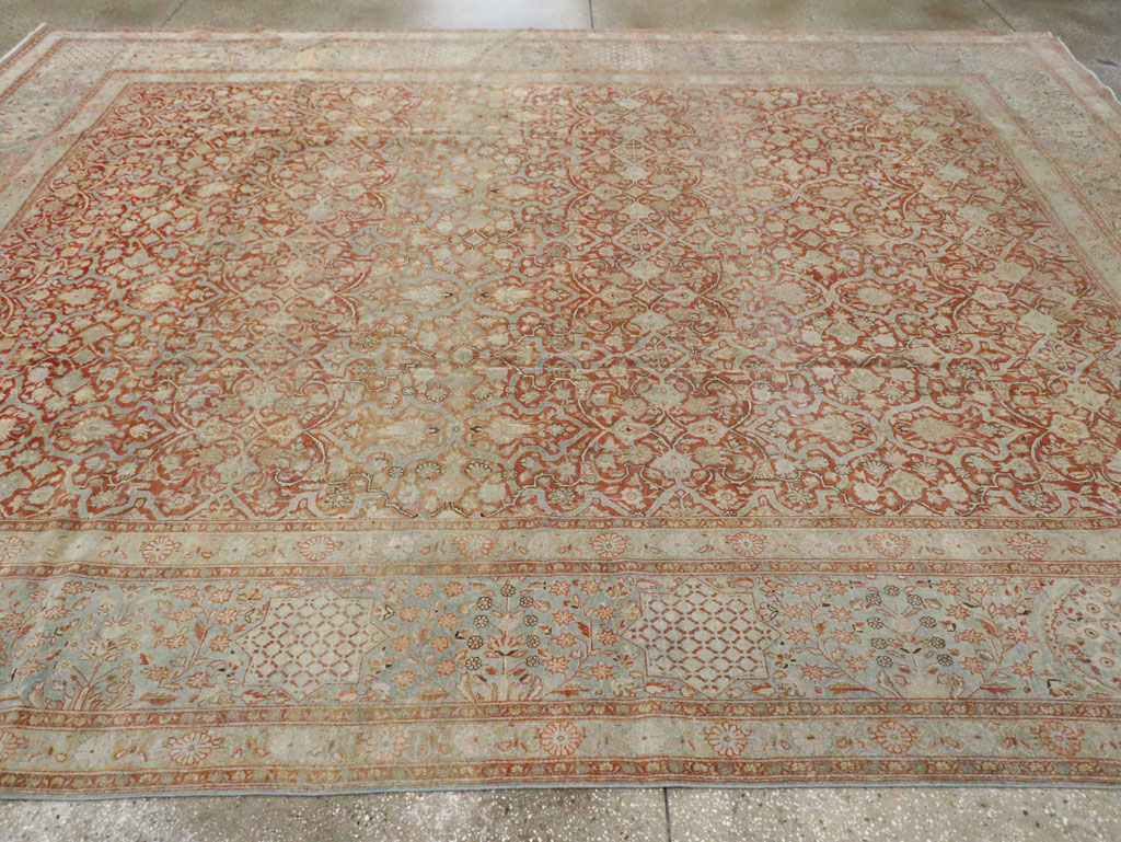 Antique Persian Kashan Carpet, No.24856 - Gsblank