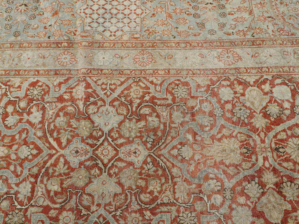 Antique Persian Kashan Carpet, No.24856 - Gsblank