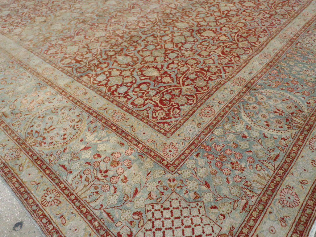 Antique Persian Kashan Carpet, No.24856 - Gsblank