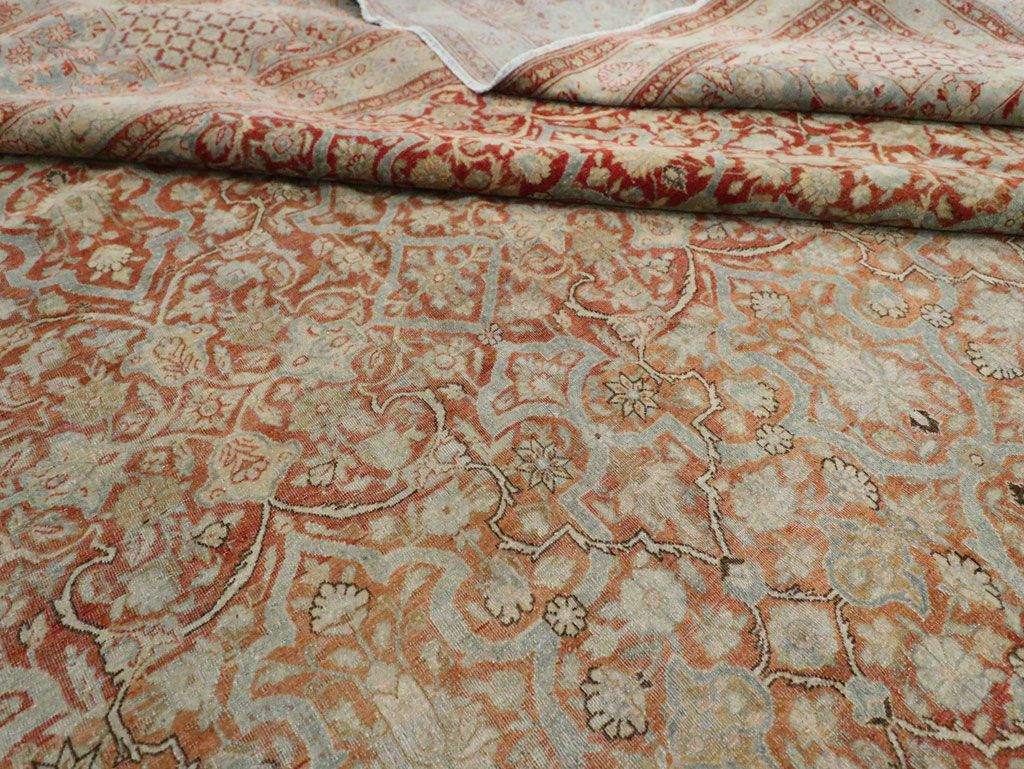 Antique Persian Kashan Carpet, No.24856 - Gsblank