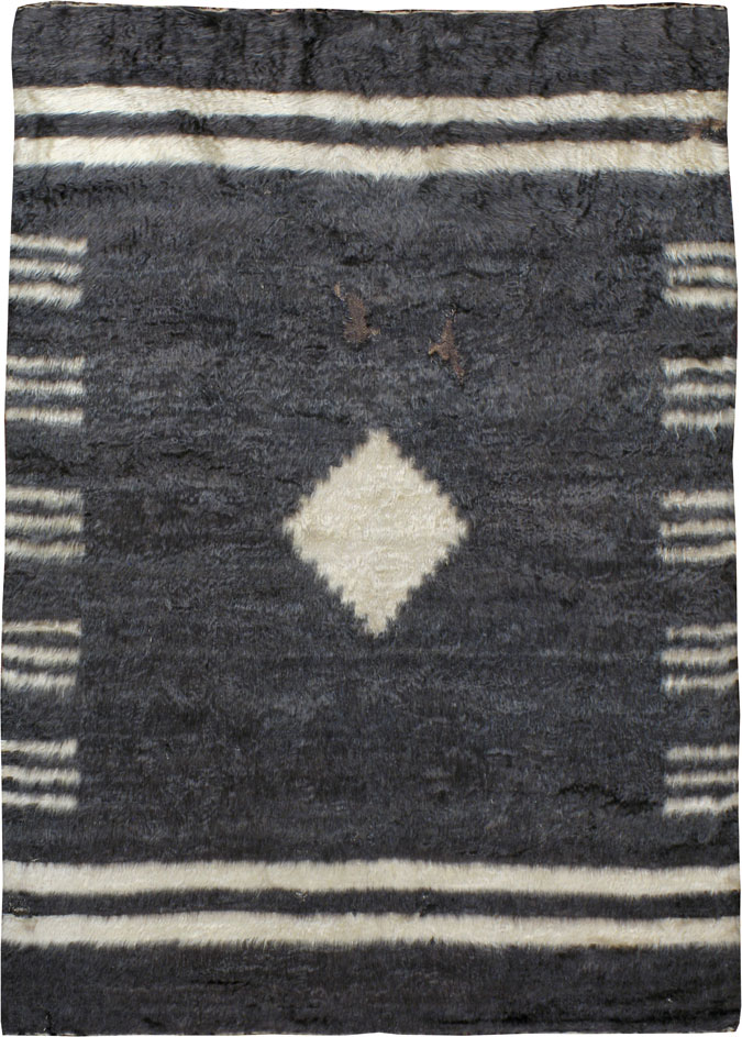 Vintage Turkish Mohair Rug, No.24866 - Gsblank