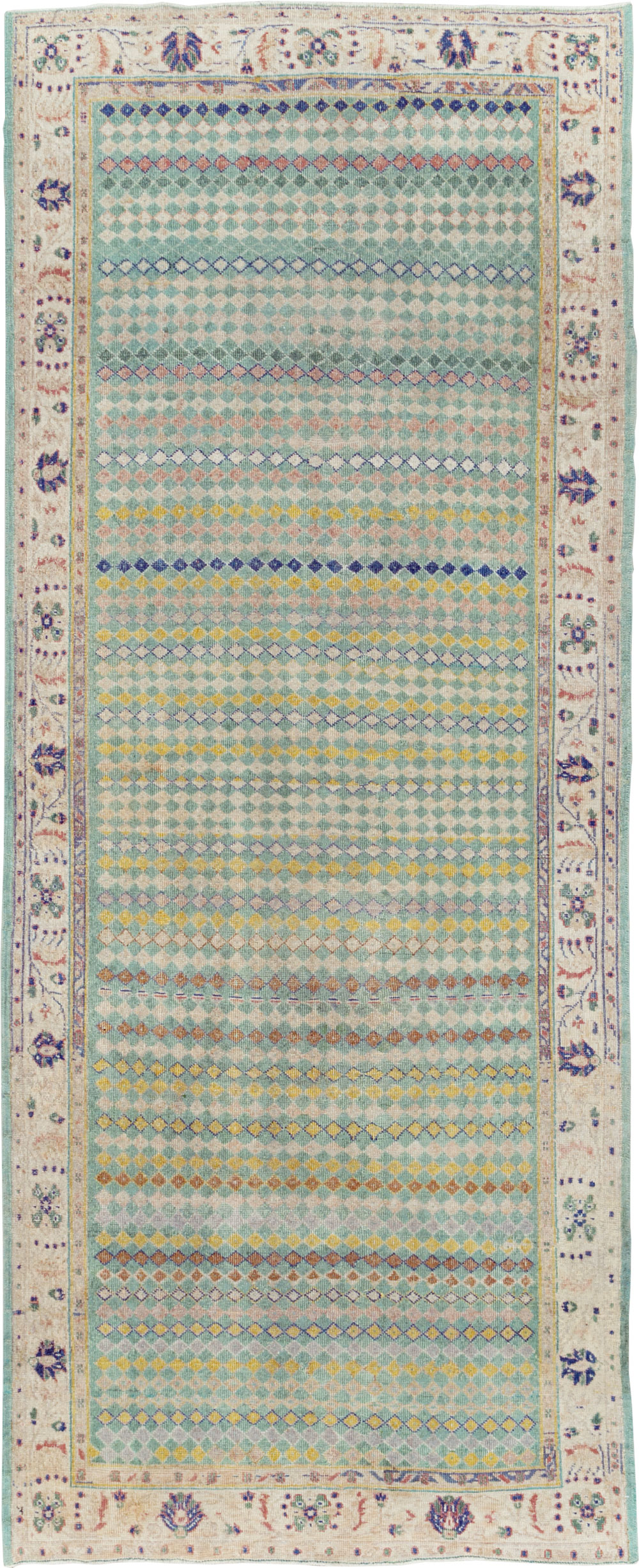 Vintage Turkish Anatolian Gallery Carpet, No.24867 - Gsblank