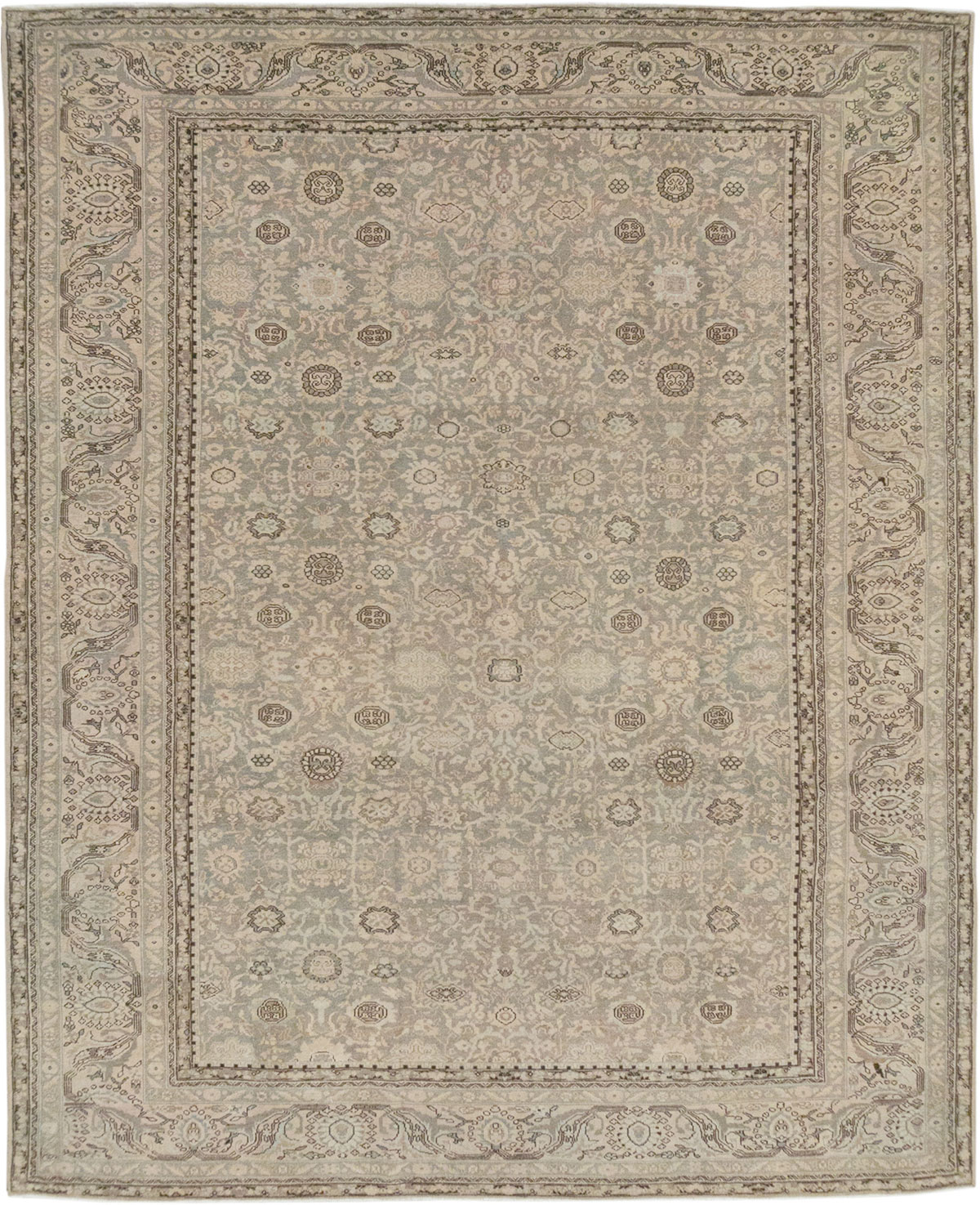 Vintage Persian Malayer Room Size Carpet, No.24871 - Gsblank