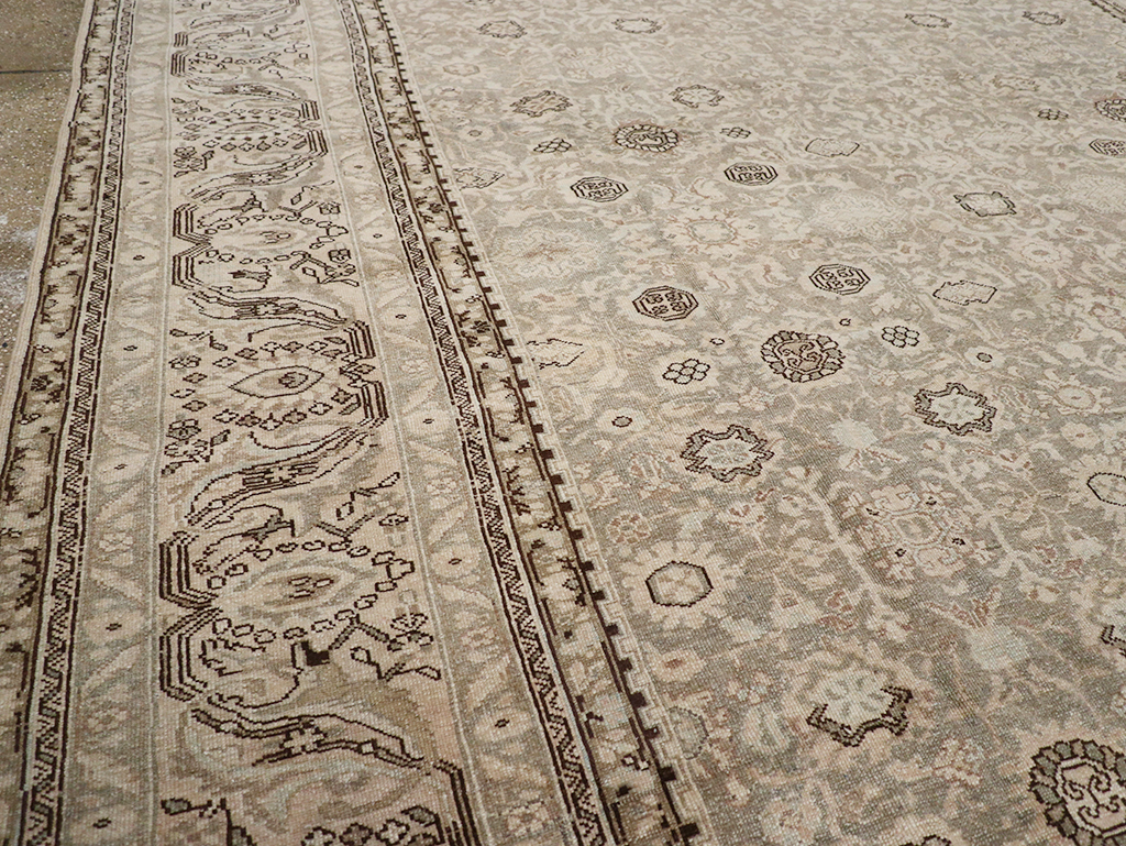 Vintage Persian Malayer Room Size Carpet, No.24871 - Gsblank