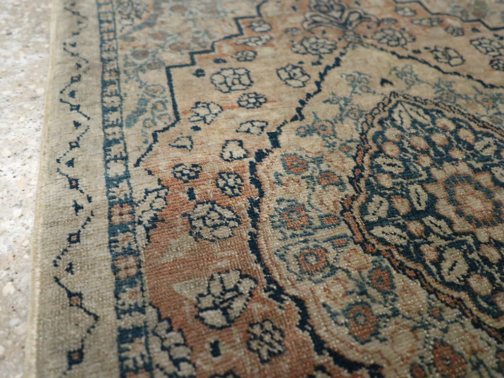 Antique Persian Tabriz Hagi Jalili Throw Rug, No.24874 - Gsblank