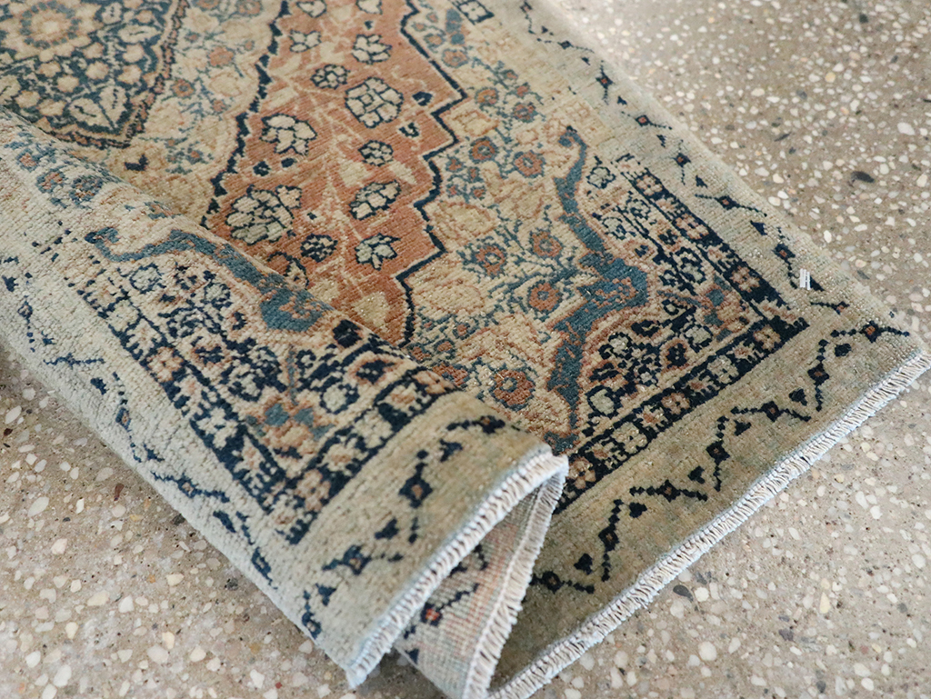 Antique Persian Tabriz Hagi Jalili Throw Rug, No.24874 - Gsblank