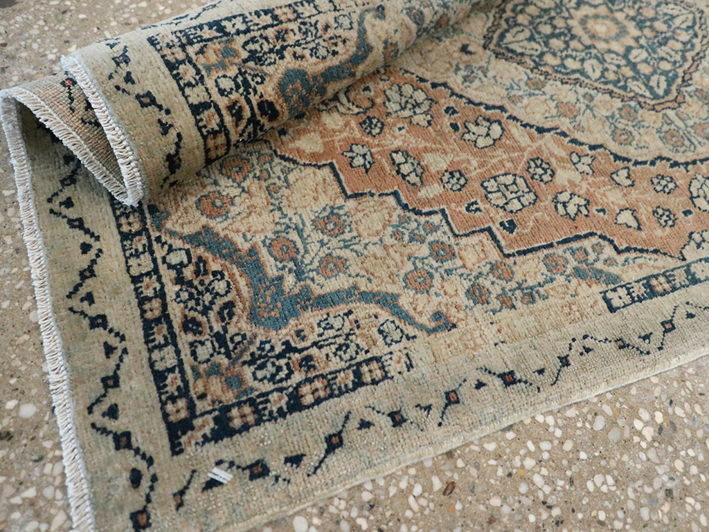 Antique Persian Tabriz Hagi Jalili Throw Rug, No.24874 - Gsblank