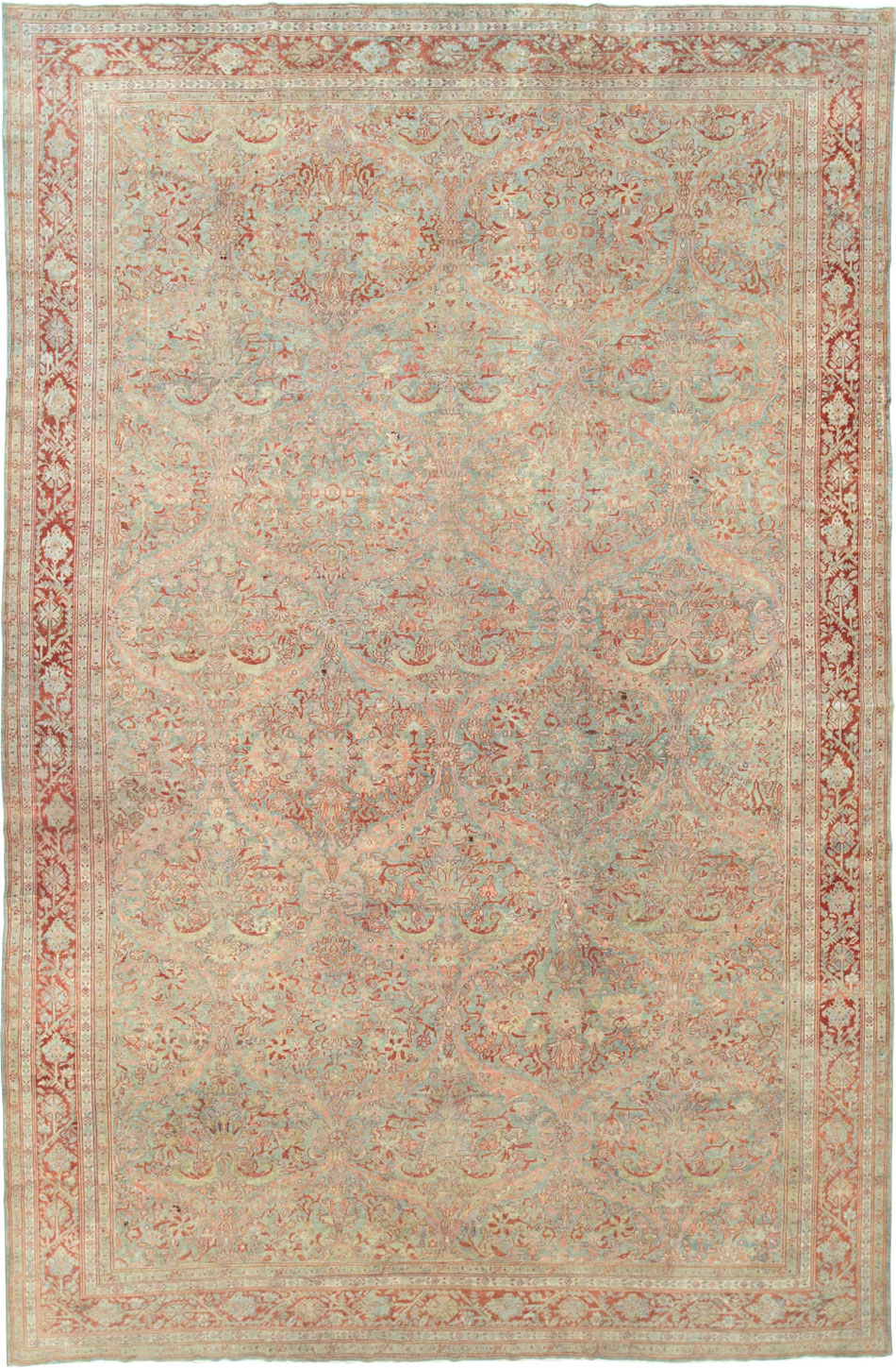 Antique Persian Mahal Large Carpet, No.24875 - Gsblank