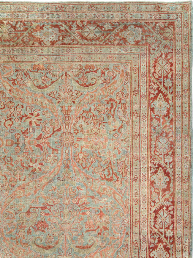 Antique Persian Mahal Large Carpet, No.24875 - Gsblank